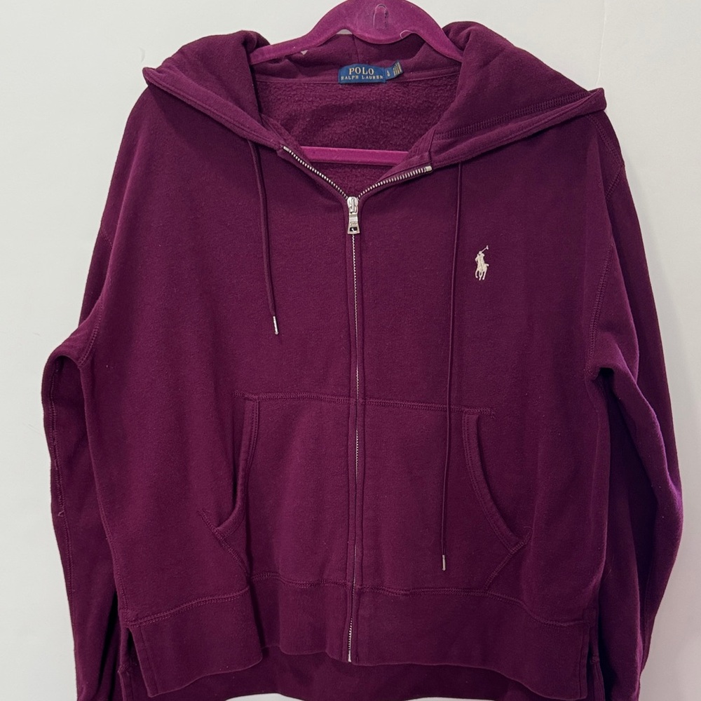 Polo by Ralph Lauren Plum Zip-Up Hoodie